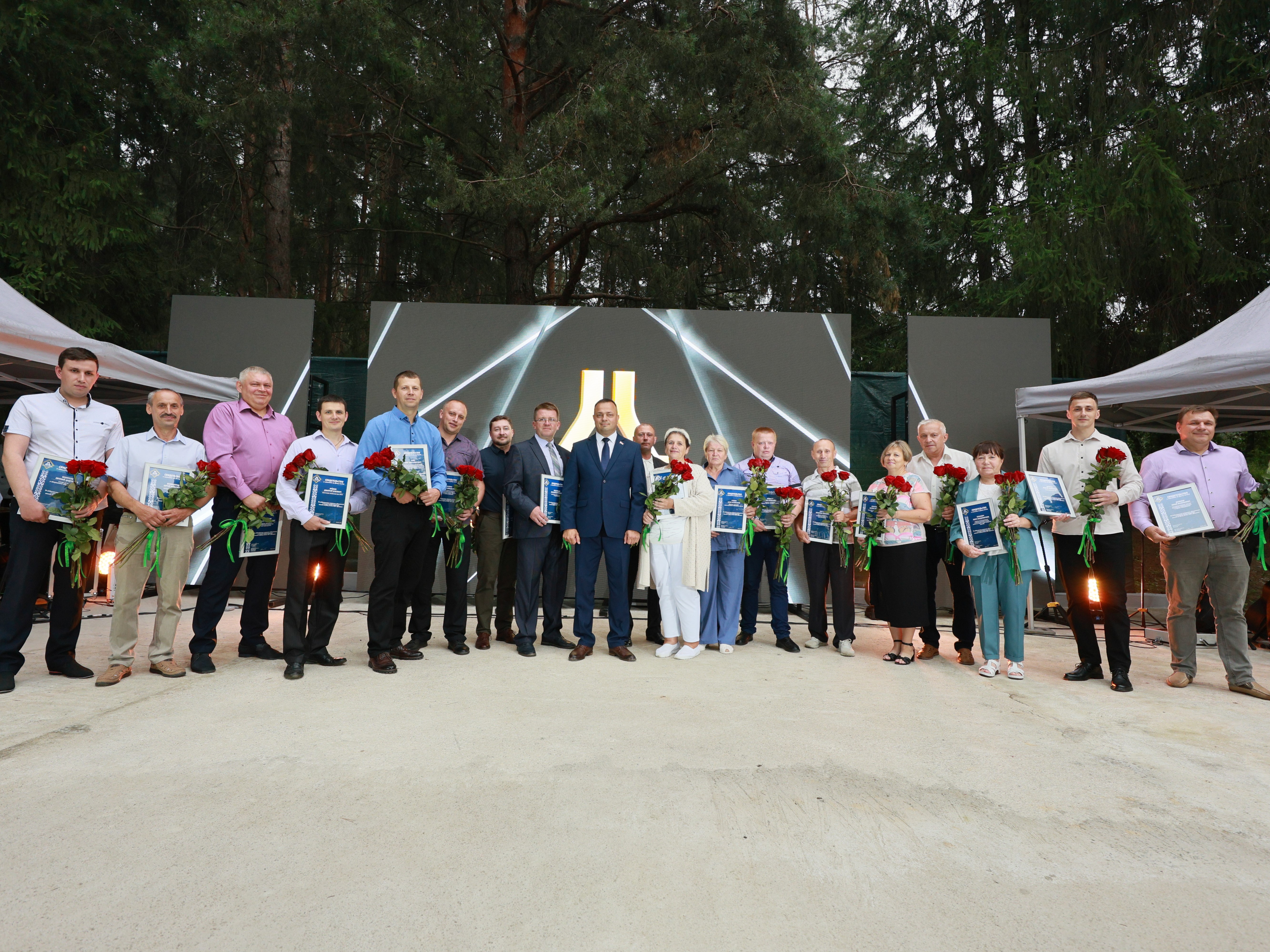 Цырымонія занясення на Дошку гонару ААТ "Даламіт"