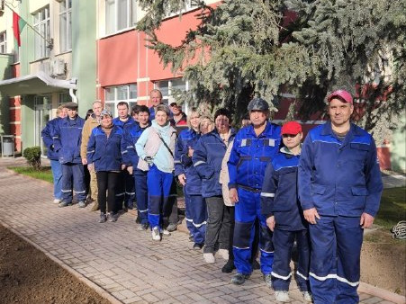 Коллектив ОАО «Доломит» внес весомый вклад в благоустройство микрорайона Руба.
