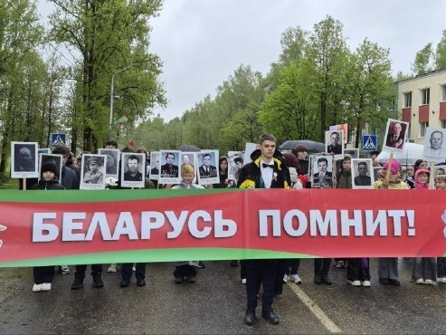 В Рубе торжественно отметили День Победы.